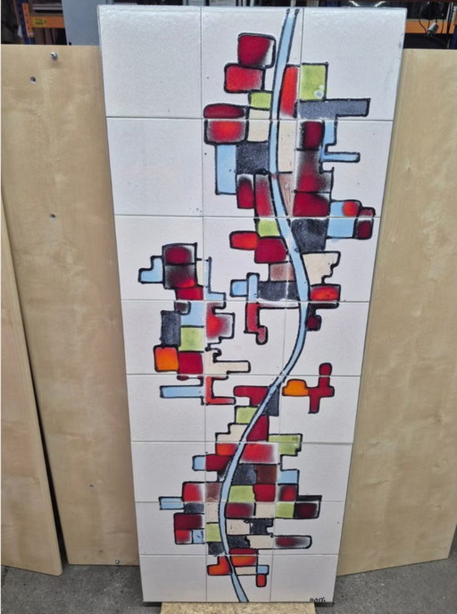 Großes ADRI Belgique Wandpaneel 142 cm – wanddecoratie, Ceramic, Metal (photo 2 of 7)