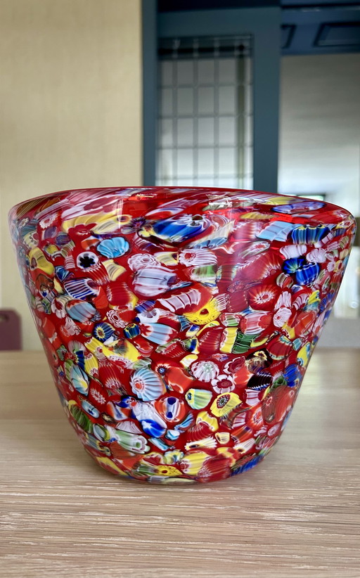 Vase vintage Murano Confetti