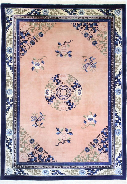 Tapis ancien chinois de style pékinois, noué à la main, 307 x 212 cm, en excellent état.