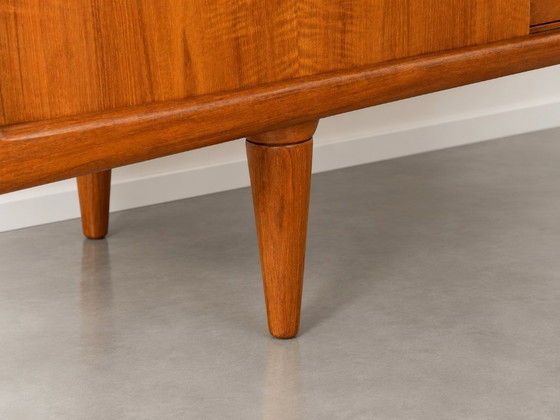 Teak Sideboard with sliding doors and drawers, H.P. Hansen Møbelindustri, Wood, Brown, Mid Century Modern (photo 4 of 5)