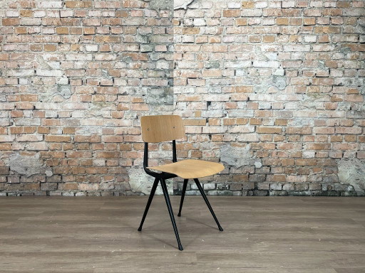 HAY Result Zwart/Eiken - MEER OP VOORRAAD – eetkamerstoelen, Metal, Wood, Vintage