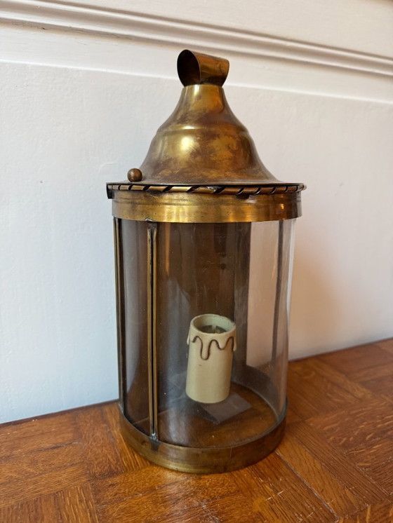 Image 1 of Applique/lanterna in ottone