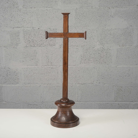 Antica croce intarsiata a filetto del primo XIX secolo – Oggetti decorativi (photo 8 of 11)