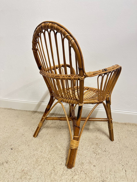 Image 1 of Poltrona in rattan di bambù