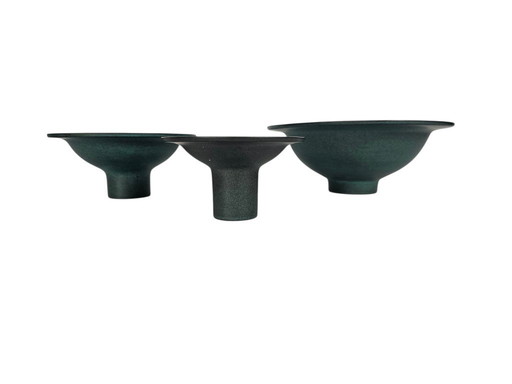 Cor Unum - Theo Potmeer/Bart Reeser - set vaso/candelabro - anni '80