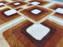 Tapis moderniste vintage, Belgique, années 1970