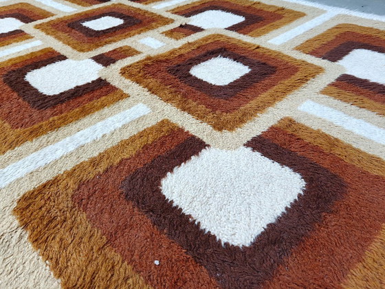 Image 1 of Vintage modernist rug, Belgium, 1970s 