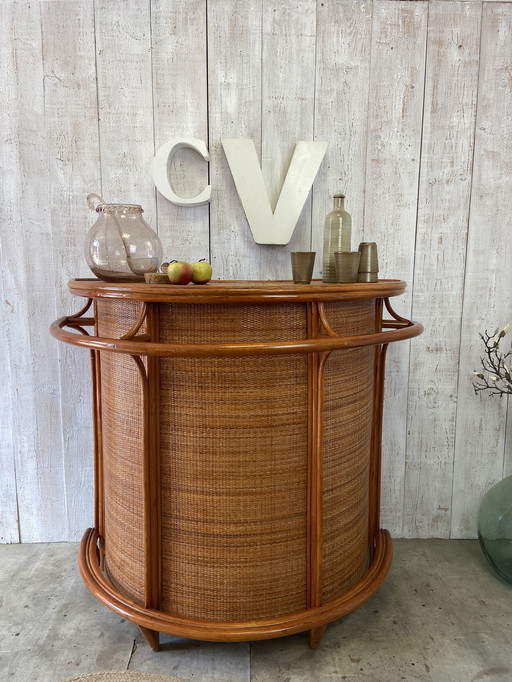 Vintage Rattan Bar