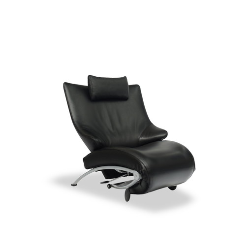 Wk Wohnen Solo 699 armchair / lounger black leather