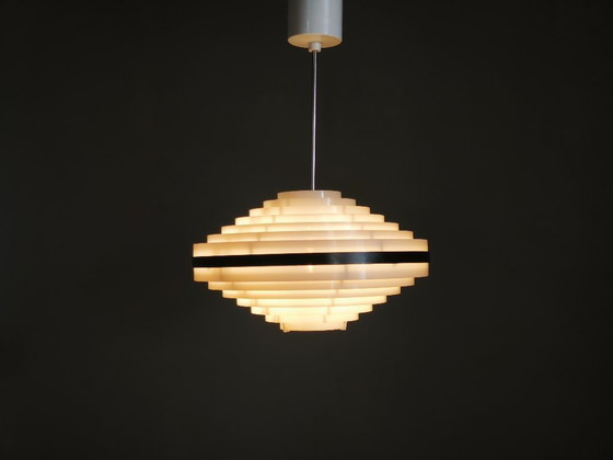 Image 1 of Pair of Czech Space Age UFO Pendant Lights, 1960s