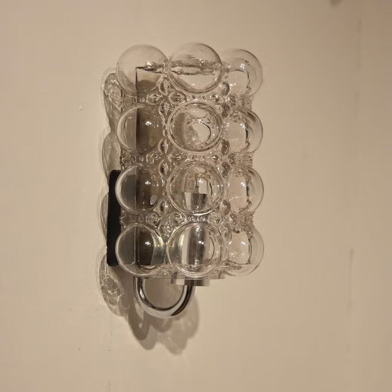 Helena Tynell Bubble lamp jaren 60, Vintage wandlamp, Glashütte Limburg, Wandlampen, Metaal, Glas (foto 5 van 10)