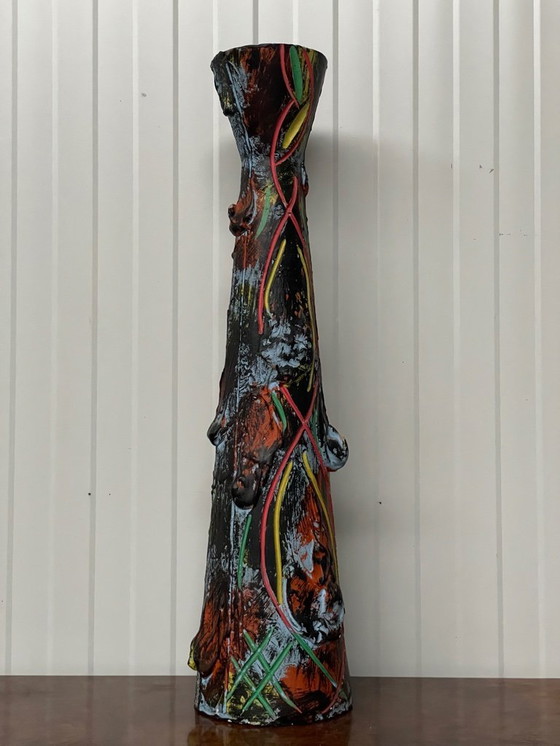 Image 1 of Un vaso vintage colorato extra large