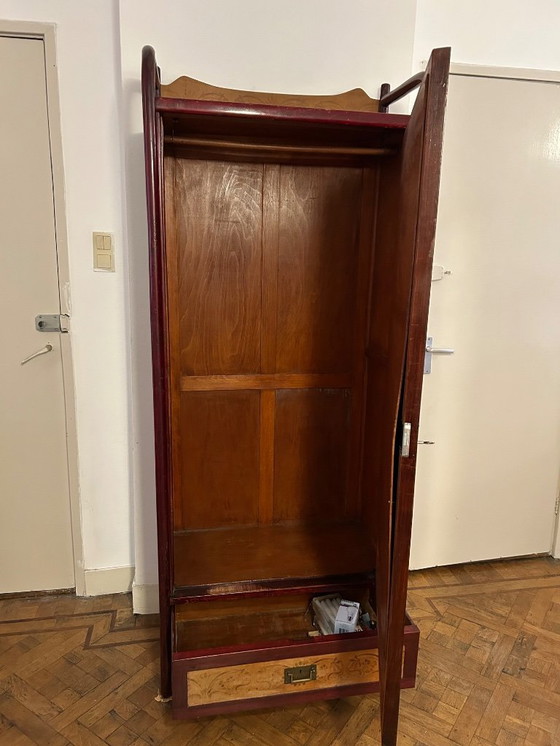 Image 1 of Antique Art Deco bentwood Wardrobe J&J Kohn