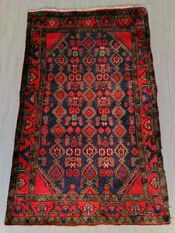 Image 1 of Alfombra persa Hamadán anudada a mano