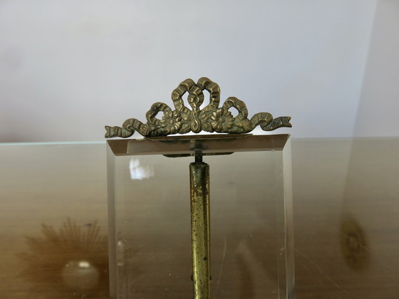 Image 1 of Set of 2 photo frames, Napoleon III, brass and beveled glass