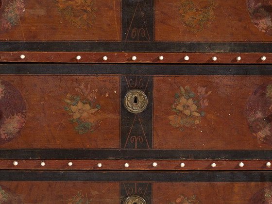 Cassettiera popolare antica dipinta – Austria, circa 1900 – Cassettiere, Porcelain, Wood (photo 11 of 40)