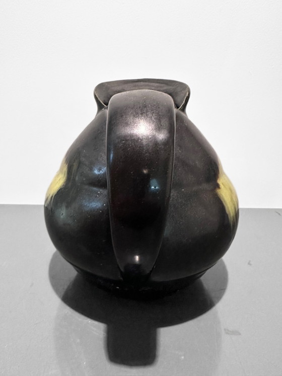 Image 1 of Art Deco Glazed Vase from Faiencerie Thulin, Belgium, 1930s