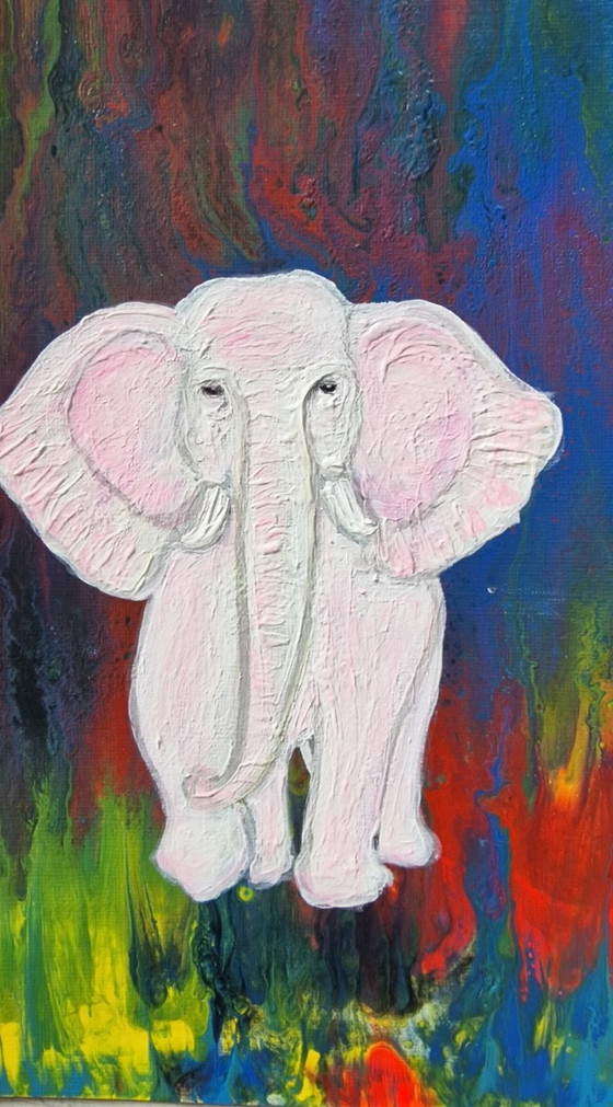 Baby Pink Elephant – CB, Paintings & Drawings, Paper (photo 2 of 6)