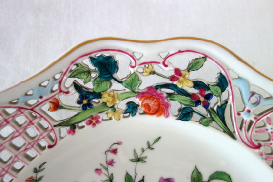 Image 1 of Rares Assiettes Décoratives Murales Porcelaine Herend, Hongrie Vers 1870