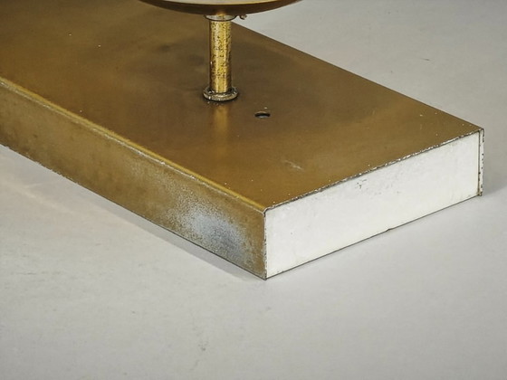 1970s Space Age Amber Glass Double Wall Lamp, Kamenický Šenov – Wall lights, Brass (photo 12 of 14)