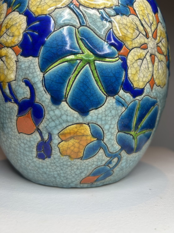 Image 1 of  Original Charles Catteau for Boch Frères Keramis – Art Deco Vase D.2762