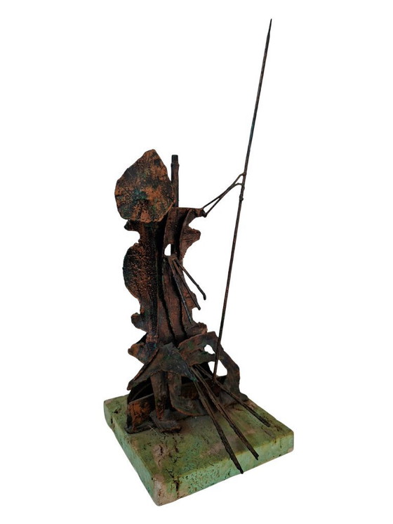 Image 1 of Brutalistische Kupferskulptur „Don Quijote“ – Eine Designikone der Mitte des 20. Jahrhunderts
