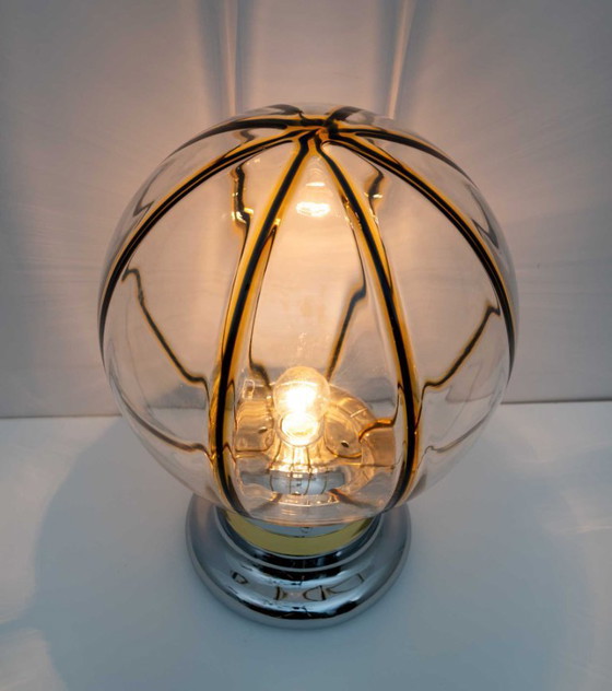 Image 1 of Lampada da tavolo in vetro di Murano di Toni Zuccheri, stile moderno di metà secolo, anni '70