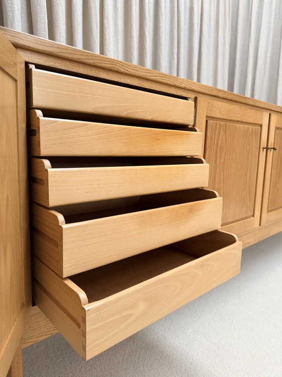 Credenza in rovere biondo, Jos De Mey, Van Den Berghe-Pauvers, Gand, Belgio, anni '70 – Credenze, Wood (photo 15 of 15)