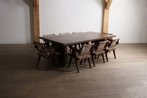 Pierre Jeanneret Large Library Table PJ-TAT-08-A, Chandigarh, 1955 – Dining tables, Wood, Vintage (photo 16 of 20)