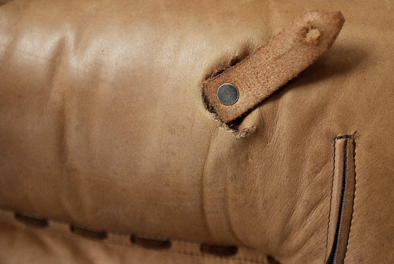 Image 1 of Vintage Mid-Century German Modern Leather Swivel Chairs by Carl Straub, 1950s, Set of 2