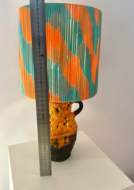 Image 1 of Wireless vase lamp from West German Pottery – Fat Lava Jug | Pop Weave Collection