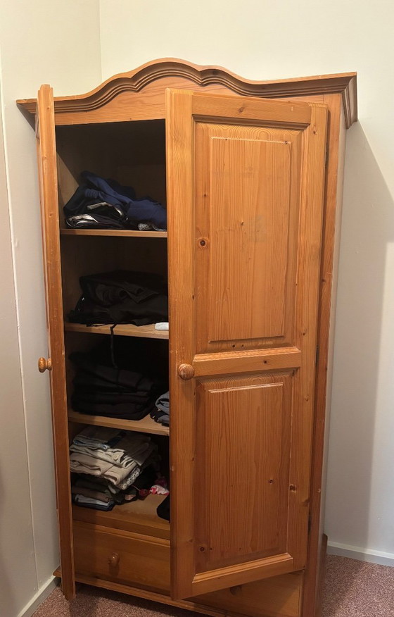 Image 1 of Wooden pine wardrobe - PERFECT CONDITION