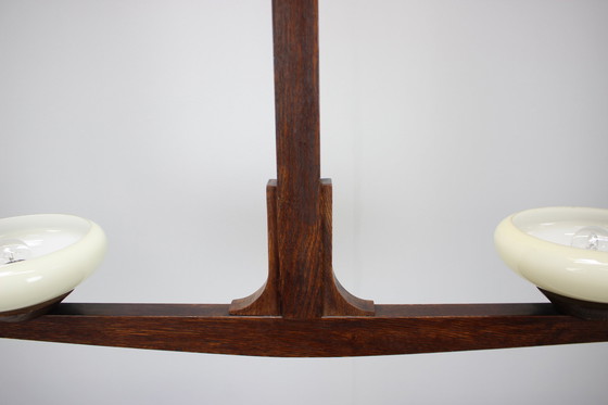 Image 1 of Mid-Century Wooden Chandelier, 1930s