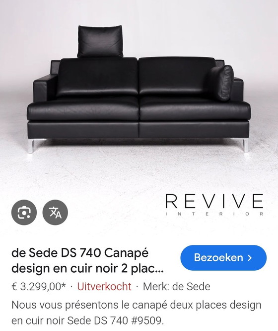 Image 1 of Leren DeSede DS740 design bank