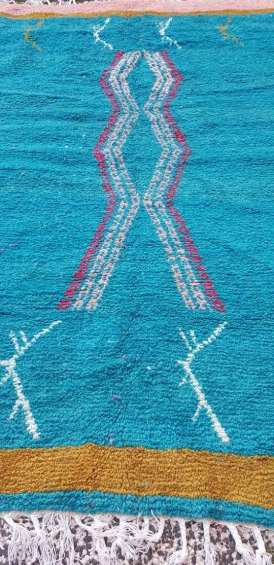 Image 1 of Alfombra bereber anudada a mano de lana, 255 x 168 cm