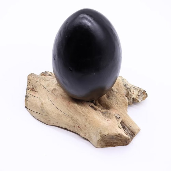 Image 1 of DriftGlow Lampenschirm mit Crackle-Lava-Effekt – Grau