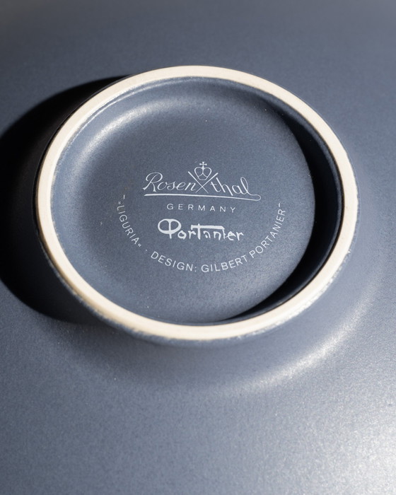 Image 1 of Duo „Liguria“ Gilbert Portanier Rosenthal Künstler Porzellanschale Servierteller