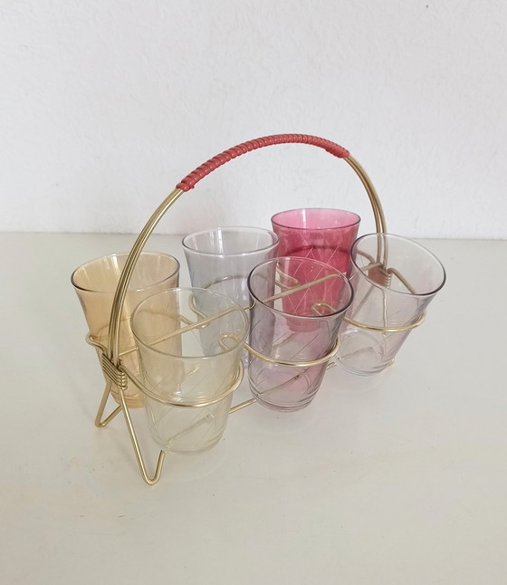 Image 1 of Ensemble de verres à eau des années 50