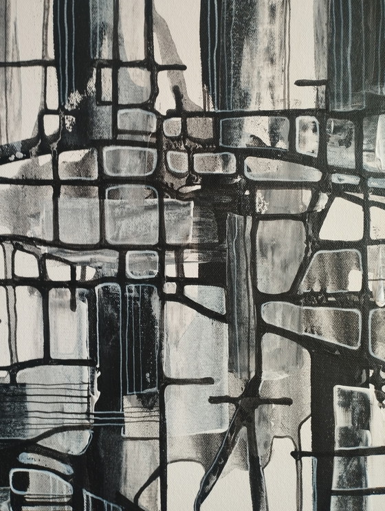 Image 1 of Natia Antadze Abstracte compositie XXL