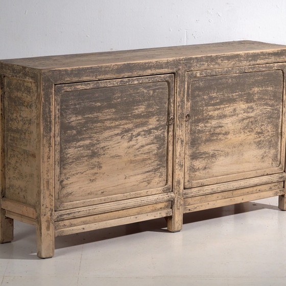 Antique sideboard in pine wood - China, circa 1950 – Sideboard cabinet, Iron (photo 4 of 40)