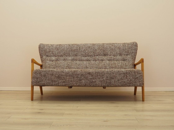 Image 1 of Beuken bank, Deens design, jaren 60, fabrikant: Fritz Hansen