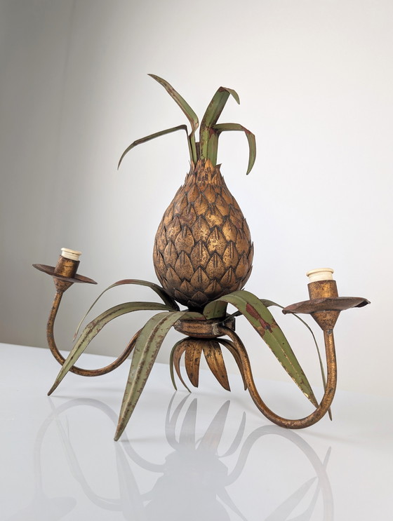 Image 1 of Pineapple Wall Sconce, Maison Jansen Style, 1970s