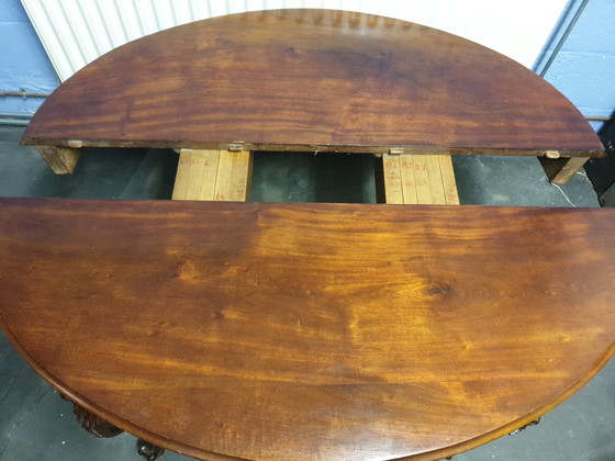 Image 1 of Antiek mahonie coulissen tafel 