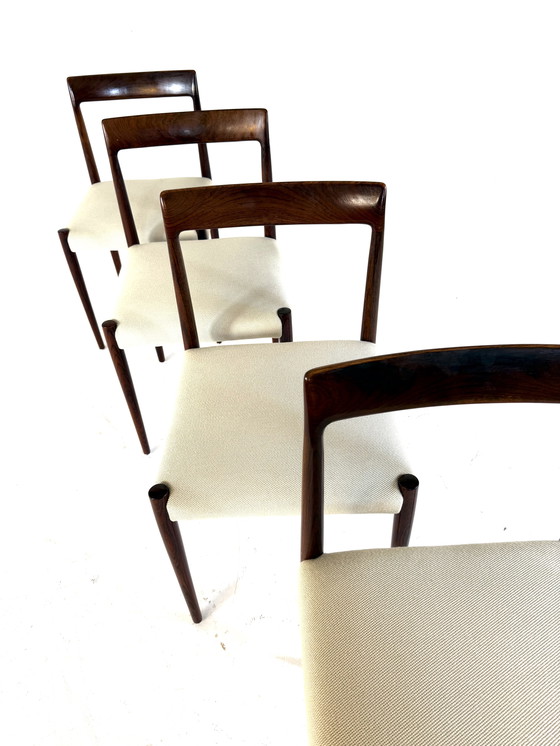 Image 1 of Set van 4 vintage eetkamerstoelen, Lübke ‘60