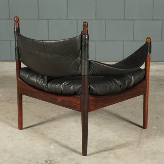 Poltrona lounge 'Modus' di Kristian Vedel - Søren Willadsen - anni '60 – Poltrone, Leather, Wood, Vintage (photo 3 of 14)