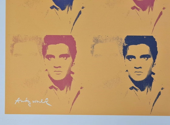 Image 1 of D'après Andy Warhol, Elvis Presley, années 1980, lithographie