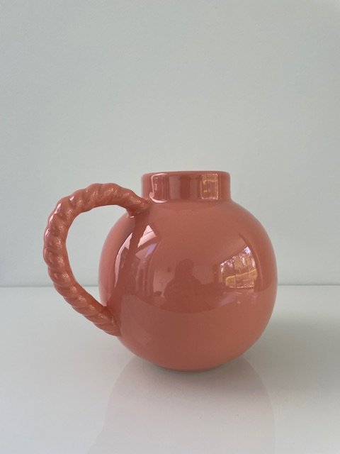 Image 1 of Multifunktionale Keramikvase/Geschenkgefäß | Rosa | 15 cm hoch