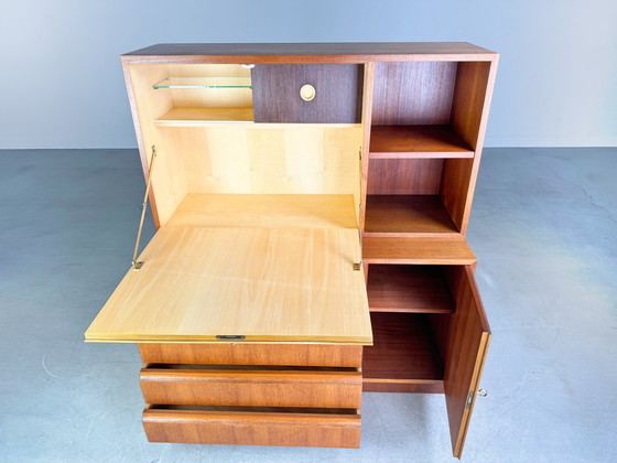 Image 1 of Cassettiera originale Georg Satink di metà secolo, segretaria WK Furniture Teak