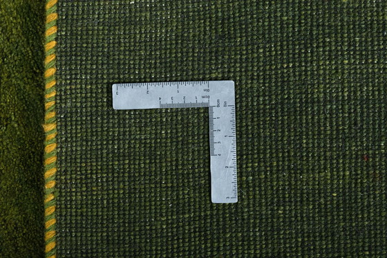 Image 1 of Tappeto Gabbeh Loribaft annodato a mano – 245 x 170 cm – Verde naturale con raffinati motivi nomadi
