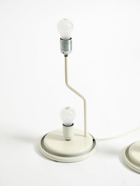 Image 1 of Two large original 1980s Leucos Paralume table lamps, made in Italy | height 73 cm | 28,7"